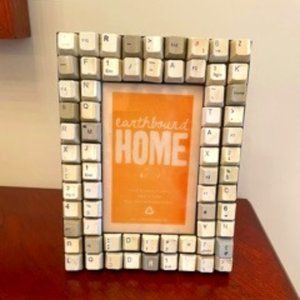 Upcycled Computer Keyboard Keys Frame